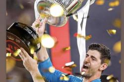 雷速体育app-皇马门将库尔图瓦扑出点球，守住胜利